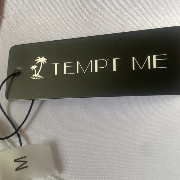 Temp Me NWT orange halter bikini Top size M - Picture 3 of 3